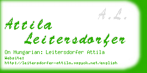 attila leitersdorfer business card